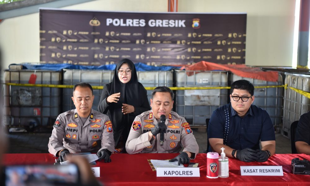 Polres Gresik Ungkap Penimbunan 17 Ribu Liter Solar Subsidi, Satu Tersangka Diamankan