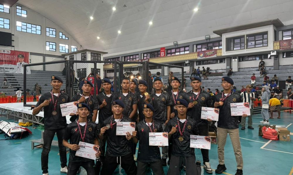 Brimob Polda Jatim Sabet 4 Emas Kejurprov MMA Surabaya