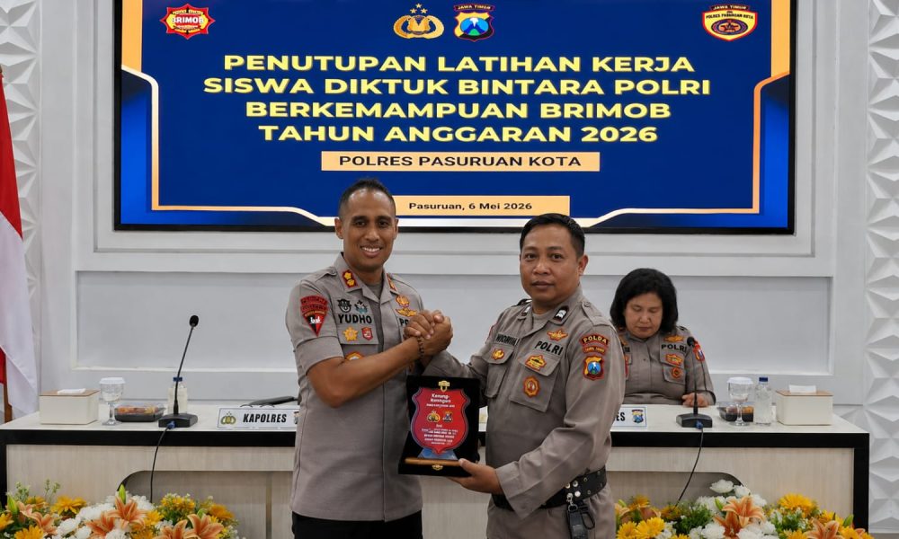 Kapolres Pasuruan Kota Resmi Tutup Latja Siswa Diktukba Polri Berkemampuan Brimob 2026