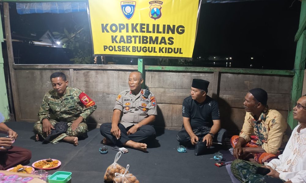Wujud Nyata Kehadiran Polri di Tengah Masyarakat, Kapolsek Bugul Kidul Gelar Kopi Keliling Kamtibmas Dan Sosialisasi Call Center 110