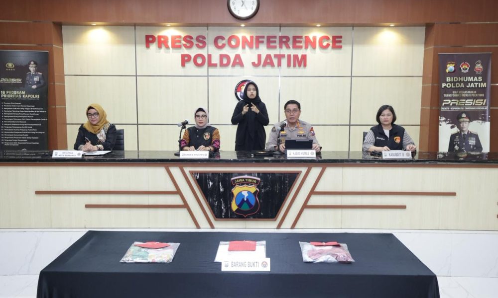 Polda Jatim Amankan Tersangka Kasus Kekerasan Seksual Dua Anak Dibawah Umur