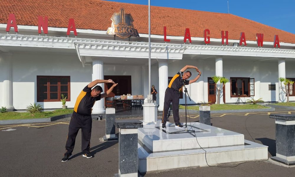 Tingkatkan Kebugaran dan Kesiapan Fisik Personel, Polres Pasuruan Kota Gelar Olahraga Bersama