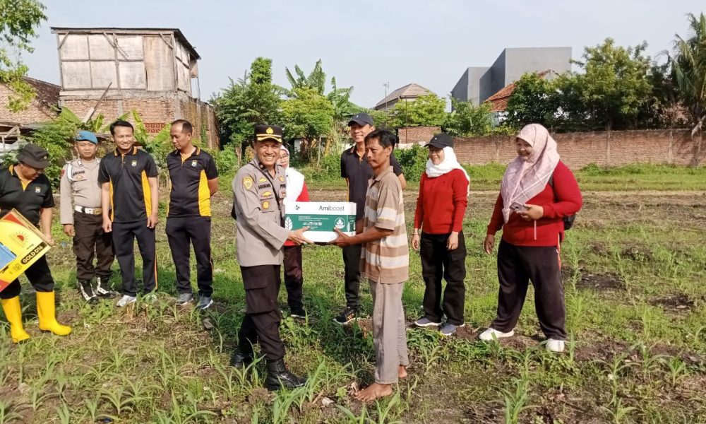 Dukung Swasembada Pangan, Polres Pasuruan Kota Salurkan Bibit dan Pupuk untuk Petani Jagung