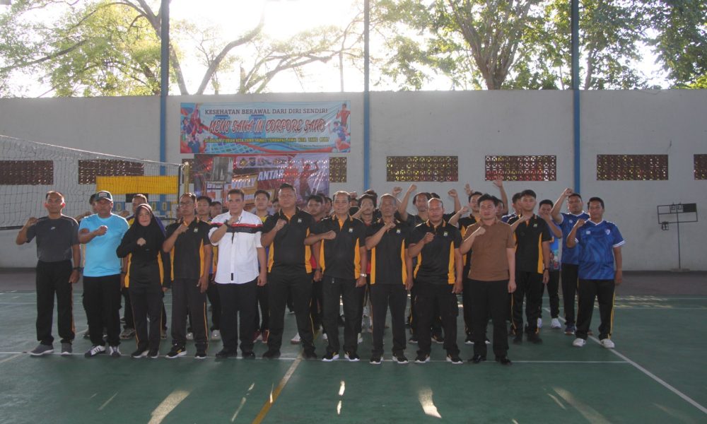 Rangkaian Hari Bhayangkara ke-80, Polres Pasuruan Kota Gelar Turnamen Bola Voli Antar Bagian, Satuan Fungsi, dan Polsek Jajaran