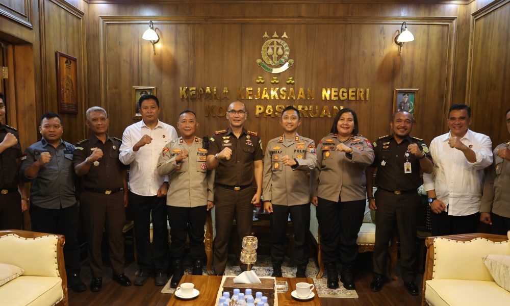 Kunjungan Kerja Ke Kejaksaan Negeri Kota Pasuruan, Kapolres Pasuruan Kota Perkokoh Sinergitas Penegakan Hukum