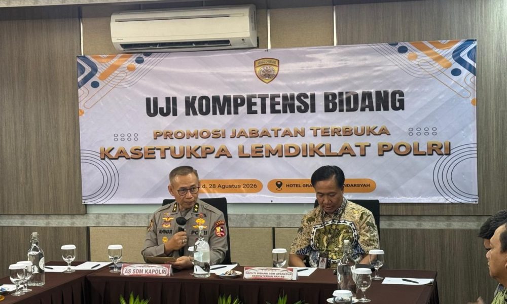 Polri Buka Seleksi Terbuka Kasetukpa Lemdiklat, 13 Perwira Ikuti Uji Kompetensi