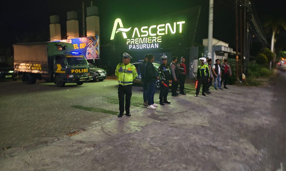 Patroli Paskot SAE Hingga Dini Hari, Polres Pasuruan Kota Cegah Balap Liar