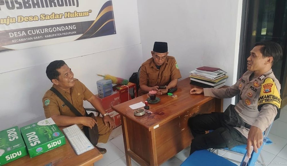 Bhabinkamtibmas Desa Cukurgondang, Gelar Dialogis Aktif Bersama Perangkat Desa Wujudkan Sinergi Kamtibmas