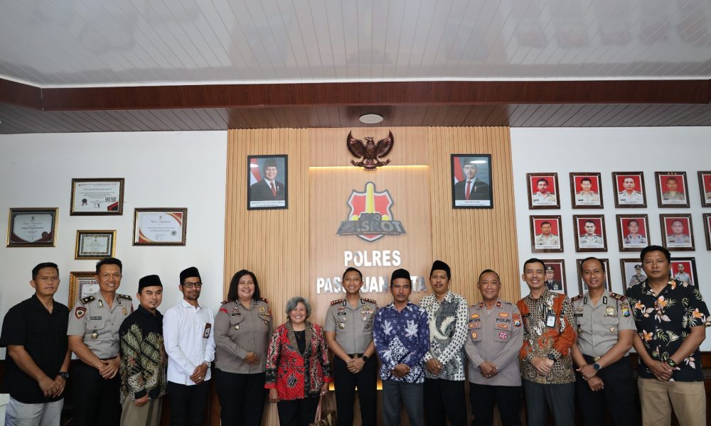 Perkokoh Sinergitas, Kapolres Pasuruan Kota Sambut Hangat Silaturahmi Komisioner KPU