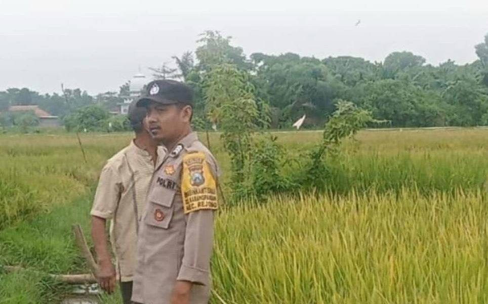 Sambangi Petani Karangpandan, Polsek Rejoso Dukungan Ketahanan Pangan